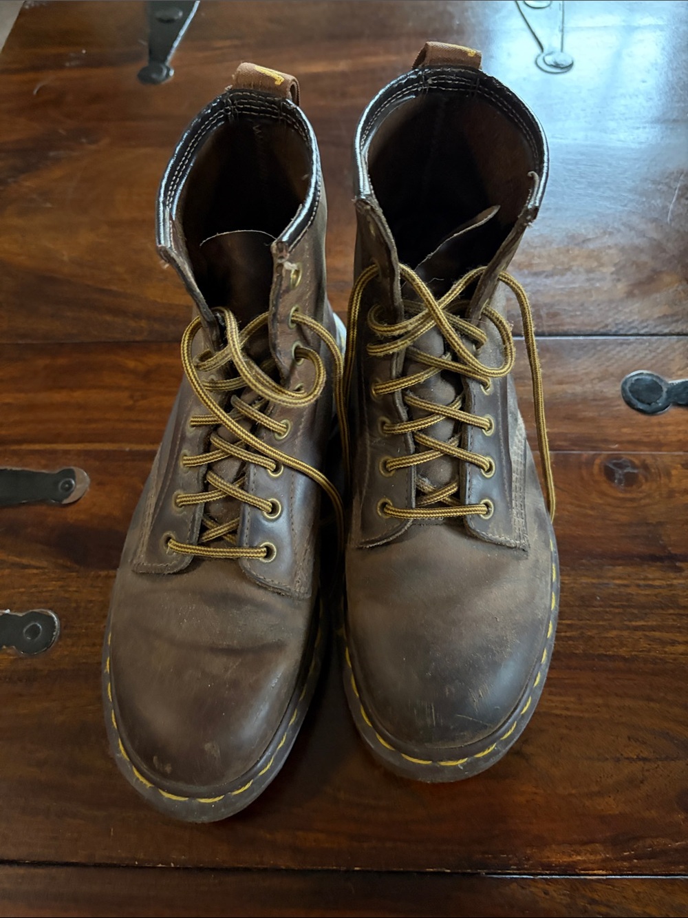 Dr. Martens 1460 Crazy Horse Brown Leather Lace-Up Women’s Boots